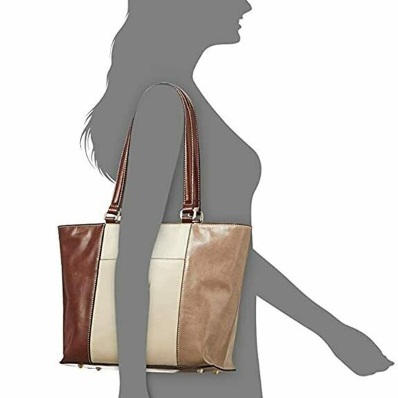 Giani Bernini Tri Color Glazed Tote - Picture 6 of 6